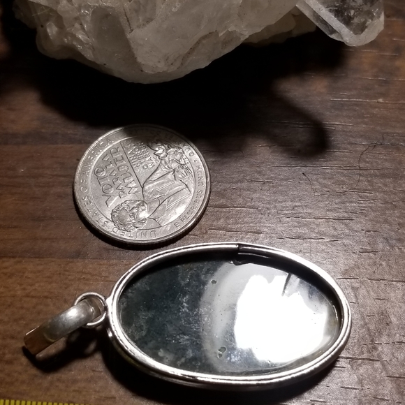 Silverplated Ocean Jasper Pendant - Picture 3 of 3